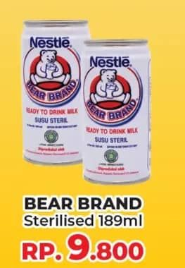 Promo Harga Bear Brand Susu Steril 189 ml - Yogya