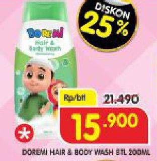 Promo Harga DOREMI Hair & Body Wash Nussa 200 ml - Superindo