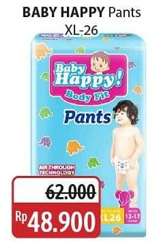 Promo Harga Baby Happy Body Fit Pants XL26 26 pcs - Alfamidi