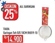 Promo Harga TIARA Saringan Teh 10cm RH019-1D  - Hypermart