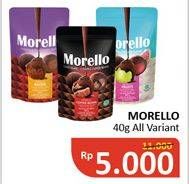 Promo Harga MORELLO Chocolate All Variants 40 gr - Alfamidi