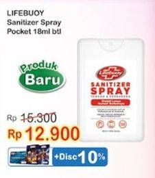 Promo Harga LIFEBUOY Sanitizer Spray 18 ml - Indomaret