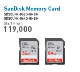 Promo Harga SANDISK Memory Card SDSQUA4 32GB, 64GB  - Electronic City