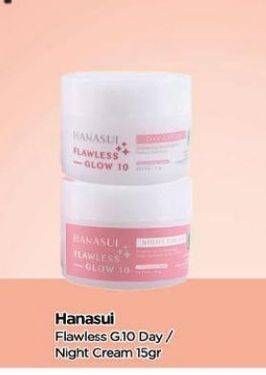 Promo Harga HANASUI Flawless Glow 10 Day Cream/Night Cream  - TIP TOP