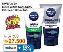 Promo Harga Nivea Men Facial Foam Dark Spot, White Oil Clear Anti-Shine + Purify 100 ml - Indomaret
