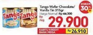 Promo Harga TANGO Wafer Chocolate, Vanilla Milk 300 gr - Carrefour