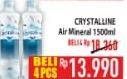 Promo Harga CRYSTALLINE Air Mineral 1500 ml - Hypermart