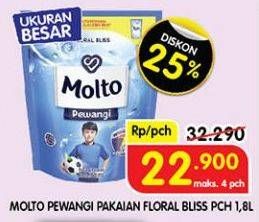 Promo Harga Molto Pewangi Floral Bliss 1800 ml - Superindo