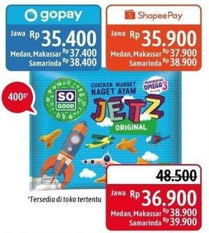 Promo Harga SO GOOD Chicken Nugget Jets 400 gr - Alfamidi