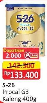 Promo Harga S26 Procal Gold Susu Pertumbuhan 400 gr - Alfamart