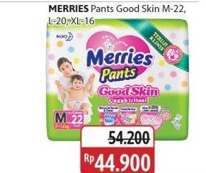 Promo Harga Merries Pants Good Skin XL16, M22, L20 16 pcs - Alfamidi