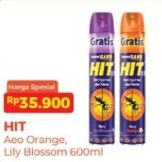 Promo Harga HIT Aerosol Orange, Lilly Blossom 675 ml - Alfamart