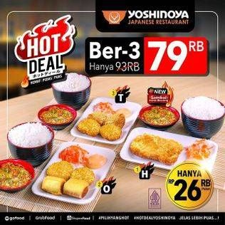 Promo Harga Hot Deal Ber-3  - Yoshinoya