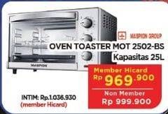 Promo Harga MASPION Oven Toaster MOT 2502 BS  - Hypermart