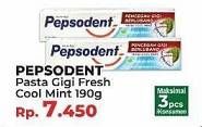 Promo Harga PEPSODENT Pasta Gigi Pencegah Gigi Berlubang Fresh Cool Mint 190 gr - Yogya