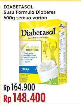 Promo Harga Diabetasol Special Nutrition for Diabetic All Variants 600 gr - Indomaret