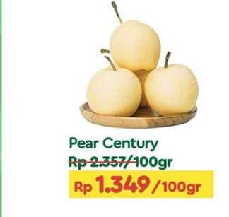 Pear Century per 100 gr Diskon 42%, Harga Promo Rp1.349, Harga Normal Rp2.357