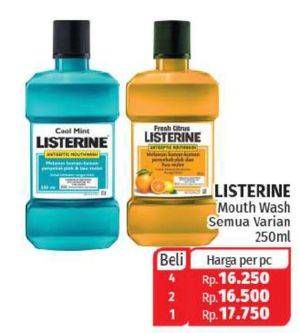 Promo Harga LISTERINE Mouthwash Antiseptic All Variants 250 ml - Lotte Grosir