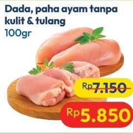 Promo Harga Ayam Fillet Dada, Paha per 100 gr - Hypermart