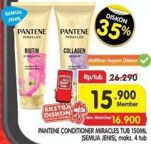 Promo Harga PANTENE Conditioner Miracle All Variants 150 ml - Superindo