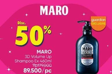 Promo Harga Maro 3D Volume Up Shampoo 460 ml - Guardian