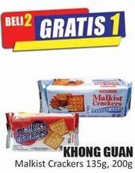 Promo Harga KHONG GUAN Malkist Crackers, Crackers 135 gr - Hari Hari