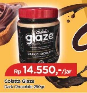 Promo Harga COLATTA Glaze Topping & Decoration Dark Chocolate 250 gr - TIP TOP