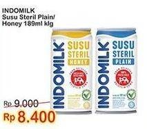 Promo Harga Indomilk Susu Steril Honey, Plain 189 ml - Indomaret