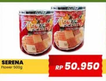 Promo Harga Serena Biskuit Flower 500 gr - Yogya