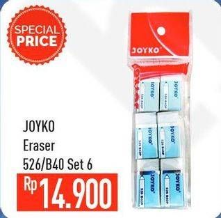 Promo Harga JOYKO Eraser B40 6 pcs - Hypermart