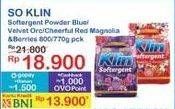 Promo Harga So Klin Softergent Velvet Orchid, Blue Cloud Fresh Breeze, Cheerful Red, Magnolia Berries 770 gr - Indomaret