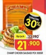 Promo Harga Champ Sosis Ayam 500 gr - Superindo
