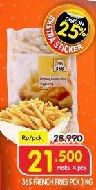 Promo Harga 365 French Fries 1000 gr - Superindo