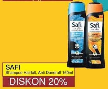 Promo Harga SAFI Shampoo Anti Dandruff, Hair Expert 160 ml - Yogya