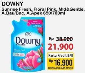DOWNY Sunrise Fresh, Floral Pink, Mild & Gentle, Anti Bau, Anti Apek 680/720ml