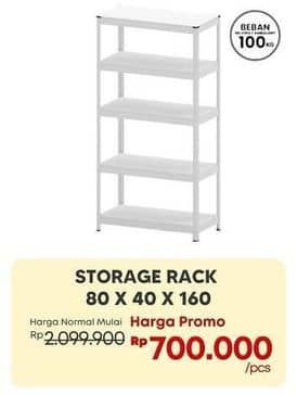 Promo Harga Trans Living Storage Rack 80 X 40 X 160 Cm  - Carrefour