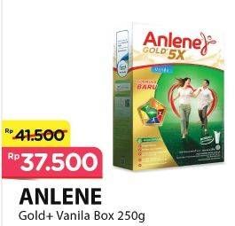 Promo Harga ANLENE Gold Plus 5x Hi-Calcium Vanila 250 gr - Alfamart