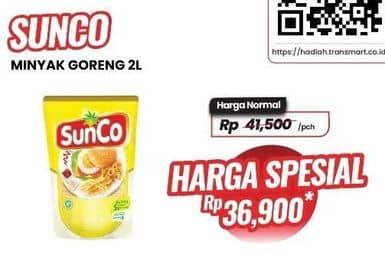 Promo Harga Sunco Minyak Goreng 2000 ml - Carrefour