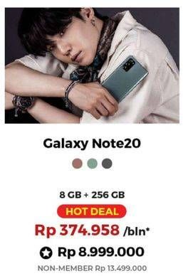 Promo Harga SAMSUNG Galaxy Note 20  - Erafone