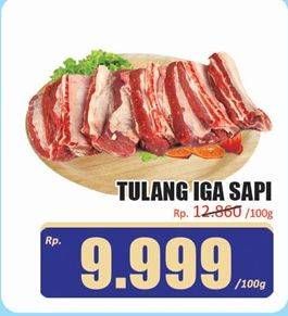 Promo Harga Iga Sapi per 100 gr - Hari Hari