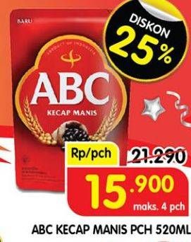 Promo Harga ABC Kecap Manis 520 ml - Superindo