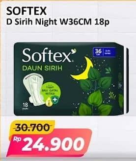 Promo Harga Softex Daun Sirih 36cm 18 pcs - Alfamart