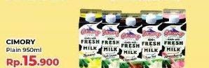 Promo Harga CIMORY Fresh Milk Plain 950 ml - Yogya
