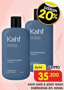 Promo Harga Kahf Hair & Body Wash Energizing 200 ml - Superindo