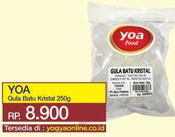 Promo Harga YOA Gula Batu Kristal 250 gr - Yogya