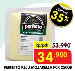 Promo Harga Perfetto Keju Mozzarella 250 gr - Superindo
