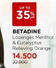 Betadine Sore Throat Lozenges