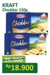 Promo Harga Kraft Cheese Cheddar 160 gr - Alfamart