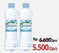 Promo Harga Crystalline Air Mineral 600 ml - Alfamart