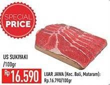 Promo Harga Sapi Sukiyaki US per 100 gr - Hypermart